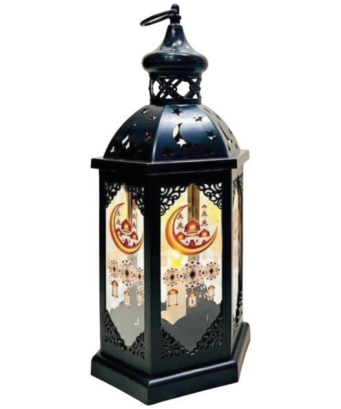 Fener Ledli Siyah Model 43 Cm Lüks Pilli 3536