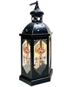 Fener Ledli Siyah Model 43 Cm Lüks Pilli 3536