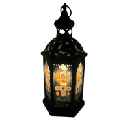 Fener Ledli Gümüş Model 43 Cm Lüks Pilli 3537