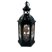 Fener Ledli Gümüş Model 43 Cm Lüks Pilli 3537