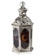 Fener Ledli Gümüş Model 43 Cm Lüks Pilli 3537
