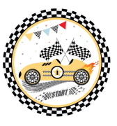 Yarış Arabaları Temalı Tabak 8'li