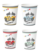 Yarış Arabaları Temalı Bardak 8'li