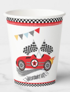 Yarış Arabaları Temalı Bardak 8'li
