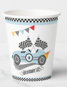 Yarış Arabaları Temalı Bardak 8'li