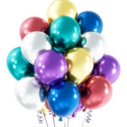 Kutu Kutu Balon Krom Karışık 12'' 50'li