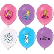 B.E. 4+1 Frozen Baskılı 12'' Pastel Balon 100'lü