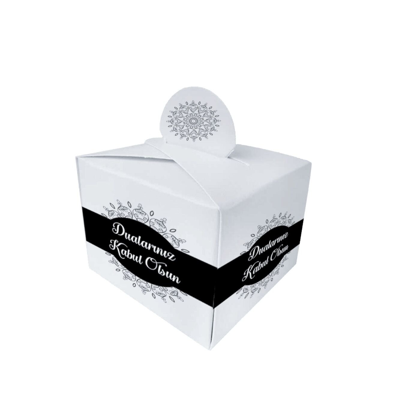 Kutu Lokumluk Dualarınız Kabul Olsun Beyaz 25 Parça