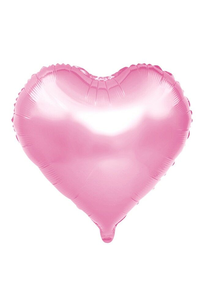 24'' Soft Pembe Kalp Folyo Balon