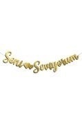 Kaligrafi Banner Gold SENİ SEVİYORUM