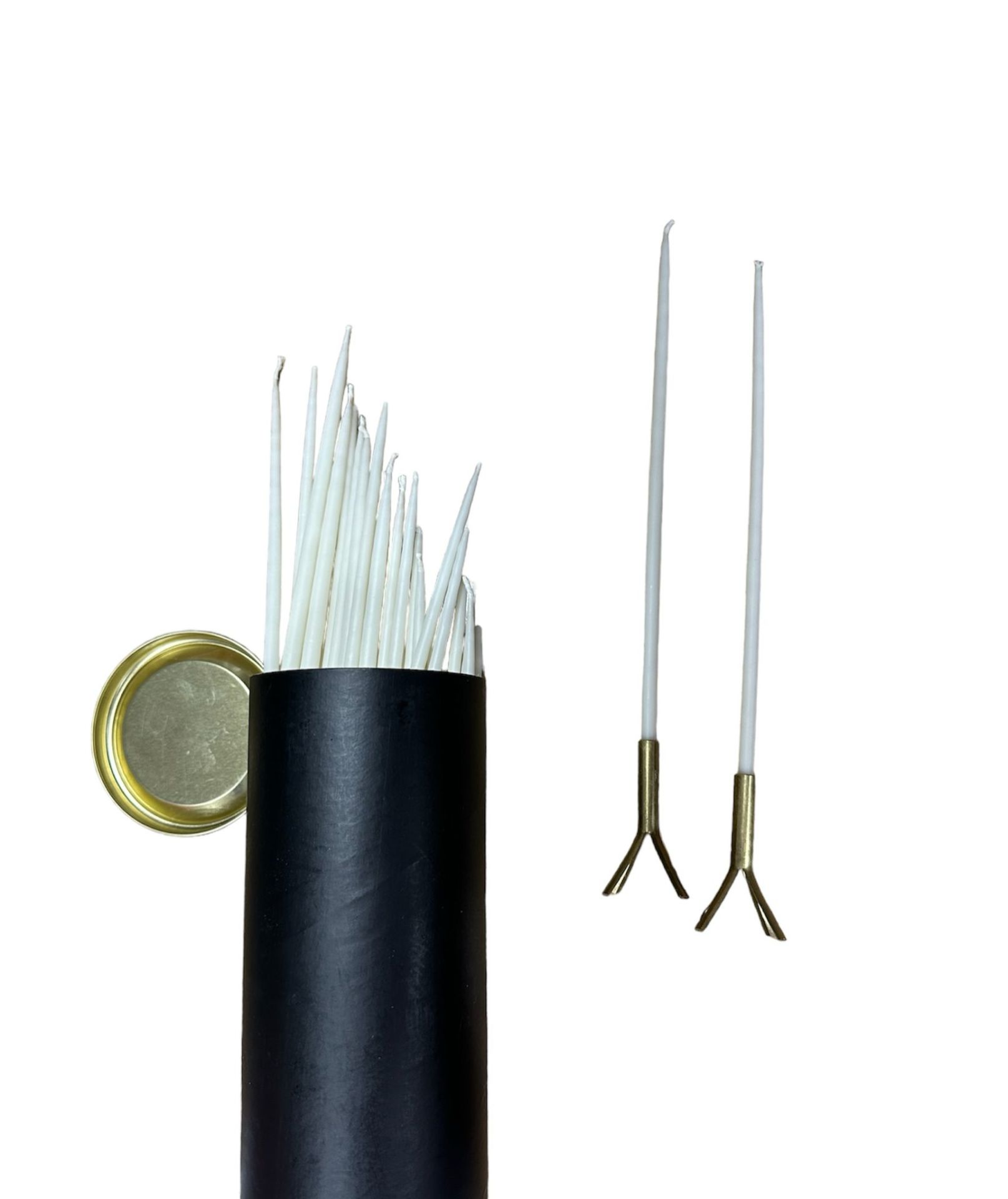 25 CM 120'Lİ BEYAZ ŞAMDANLI MUM