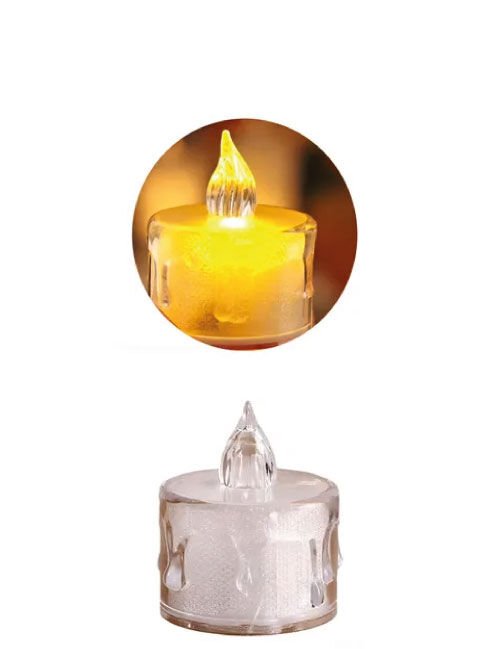 Mum Ledli Tealight Kristal Model 5 Cm 4637