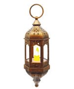 Ledli Fener Eskitme Model 20 Cm Bakır 4490