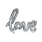 LOVE İMZA GÜMÜŞ FOLYO BALON