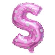S Harf Pembe Kalpli Folyo Balon 16 inç