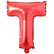 T Harf Folyo Balon Kırmızı 16 inç