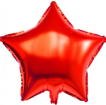 24'' Kırmızı Yıldız Folyo Balon
