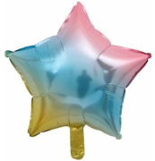 24'' Gökkuşağı Yıldız Folyo Balon