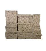 Açık Kahverengi Yıldız Dikdörtgen 10'lu Kutu DKKT-062