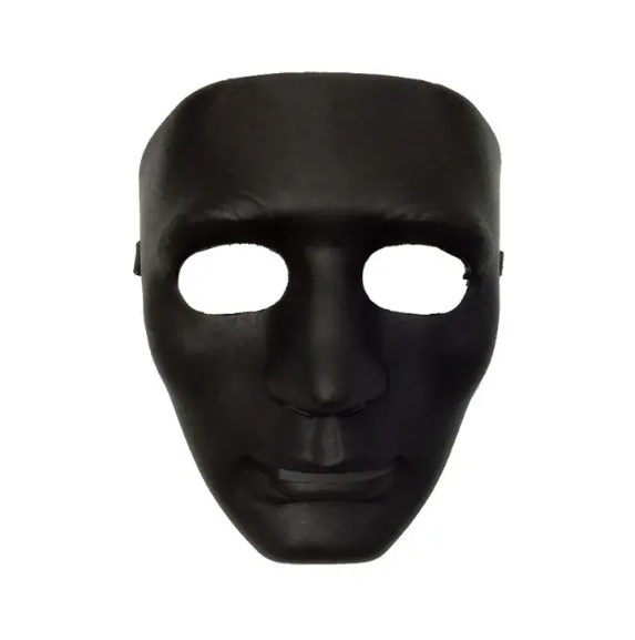HALLOWEEN MASKE ANONİM ERKEK SİYAH