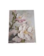 Pembe Çiçek Desenli Dikdörtgen 10'lu Kutu DKKT-08