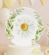 Karton Tabak Papatya 23 Cm 8 Parça