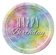 Karton Tabak Makaron Happy Birthday 23 Cm 8 Parça