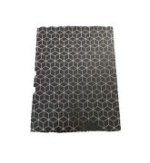 Gümüş Altıgen Desenli Siyah Dikdörtgen 10'lu Kutu DKKT-11