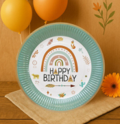 Karton Tabak Retro 23 Cm 8 Parça