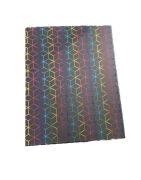 Renkli Altıgen Desenli Siyah Dikdörtgen 10'lu Kutu DKKT-12