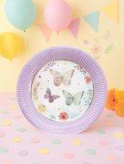 Karton Tabak Soft Kelebek 23 Cm 8 Parça