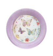 Karton Tabak Soft Kelebek 23 Cm 8 Parça