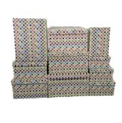 Renkli Benekli Didörtgen 10'lu Kutu DKKT-21