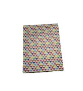 Renkli Üçgen Desenli Didörtgen 10'lu Kutu DKKT-23