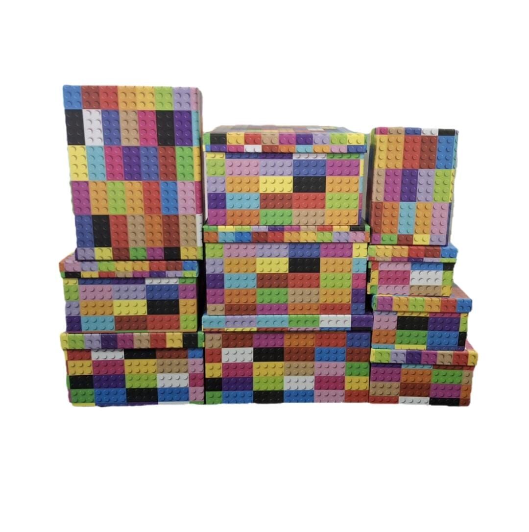 Lego Desenli Didörtgen 10'lu Kutu DKKT-25