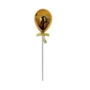 Krom Gold Renk Balonlu Pasta Üstü Çubuklu Lüks