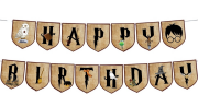 Harry Potter Happy Birthday Banner