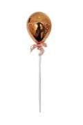 Krom Rose Gold Renk Balonlu Pasta Üstü Çubuklu Lüks