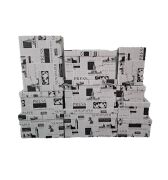 Gazete Desenli Didörtgen 10'lu Kutu DKKT-29