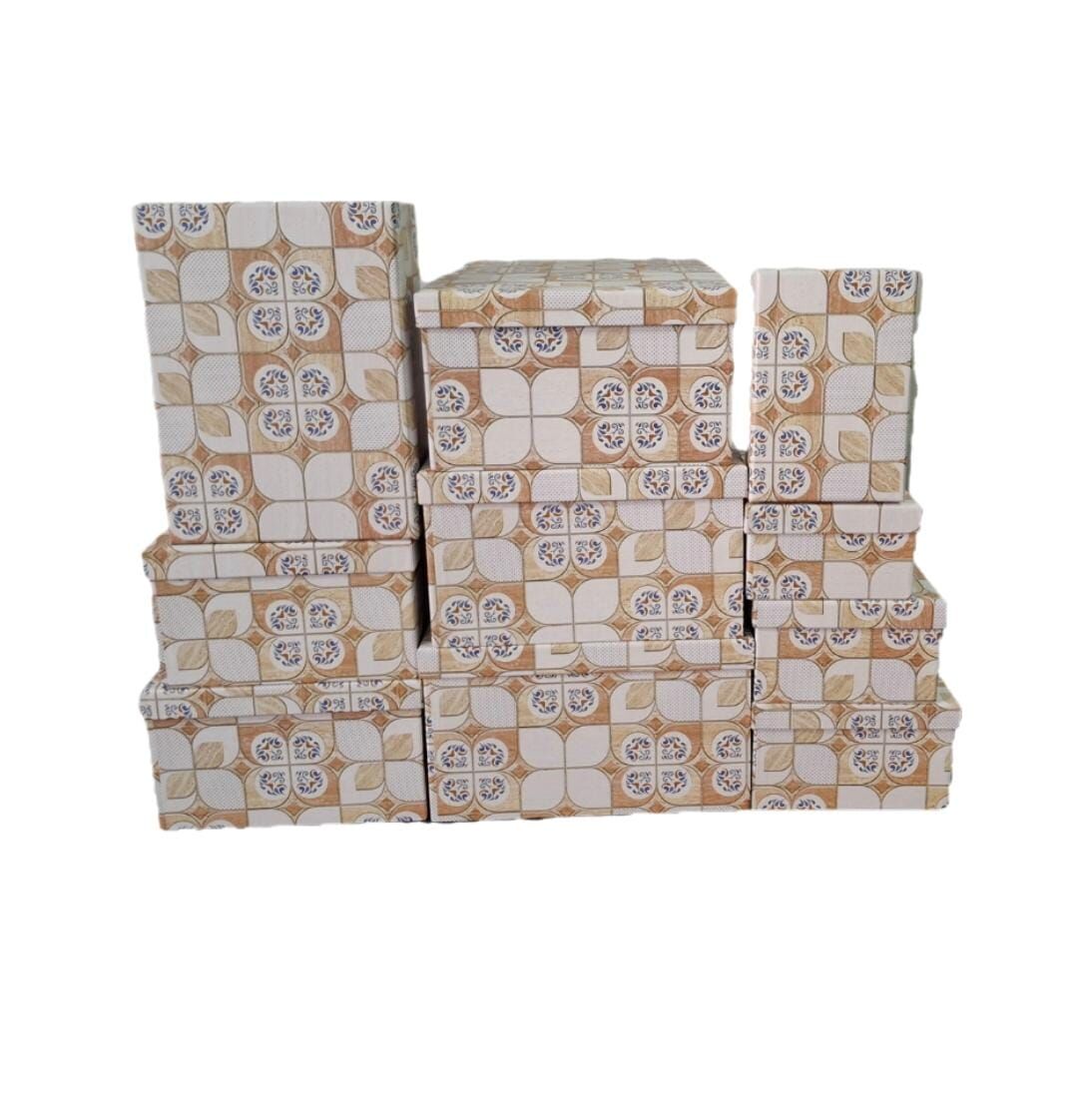 Mozaik Desenli Didörtgen 10'lu Kutu DKKT-30