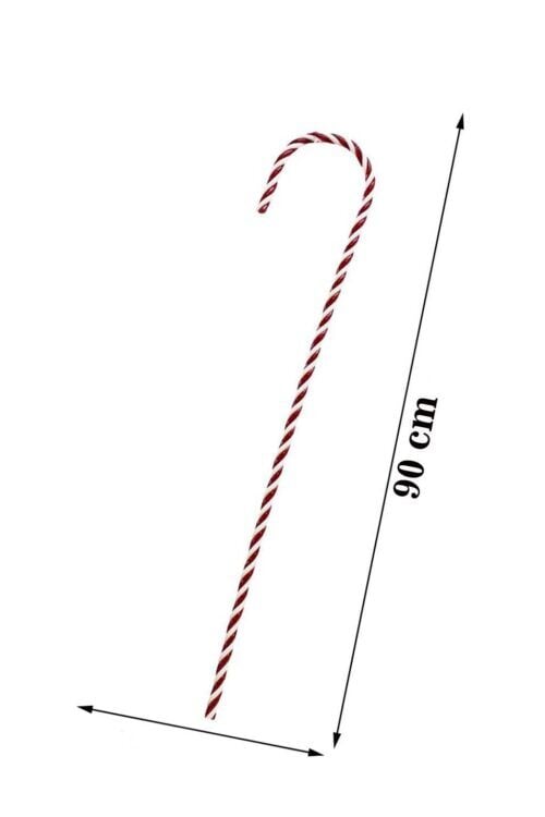 Kırmızı Beyaz Plastik Baston Şeker 79cm