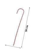 Kırmızı Beyaz Plastik Baston Şeker 79cm