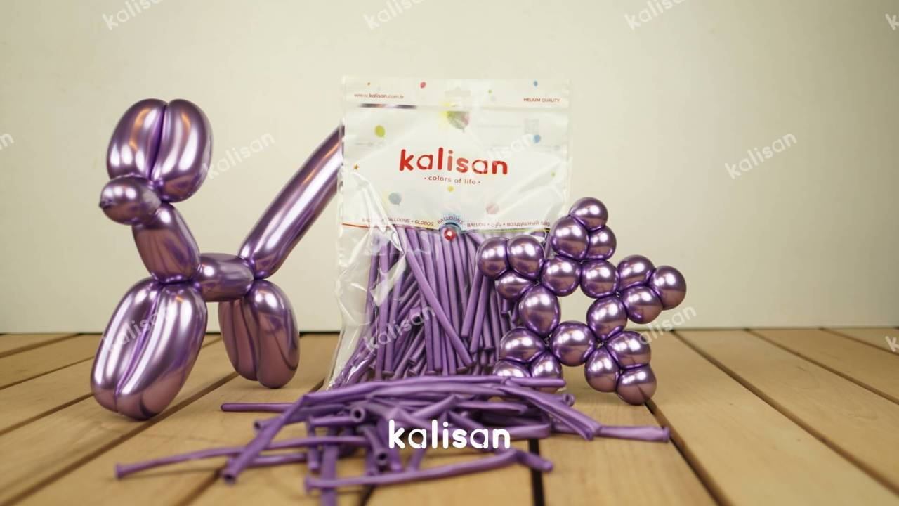 SOSİS BALON MİRROR MOR 50 Lİ