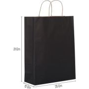 25*12*31 Büküm Saplı Siyah 25'li Çanta