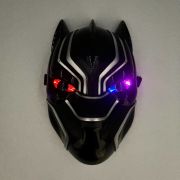Plastik Maske Işıklı Kara Panter ( Black Panther )