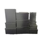 Siyah Gümüş Çizgili Dikdörtgen 10'lu Kutu DKKT-40