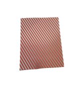 Kırmızı Gümüş Çizgili Dikdörtgen 10'lu Kutu DKKT-42