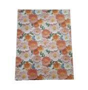 Turuncu Çiçek Desenli Dikdörtgen 10'lu Kutu DKKT-44