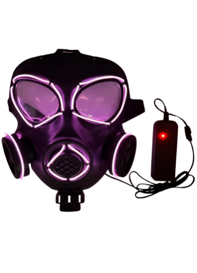 Maske Neon Gaz Maskesi Pembe