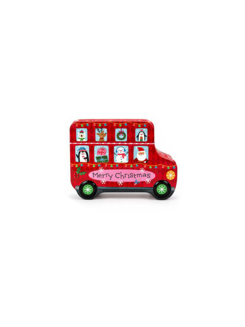 Yılbaşı Tren Temalı Metal Kutu 15x11 cm